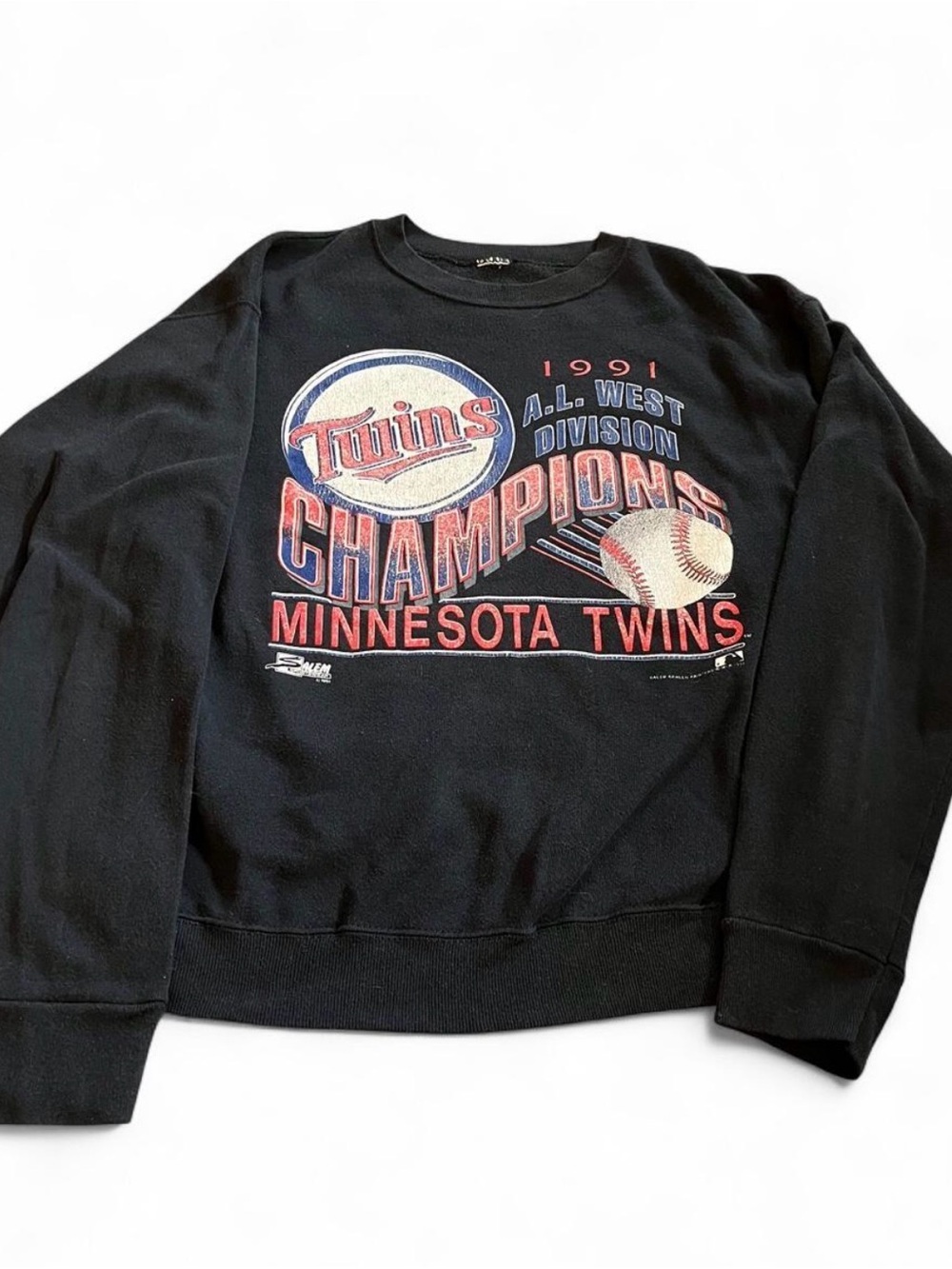 Minnesota Twins Nutmeg Mills Vintage 1991 World Series Sweatshirt Mens XL MLB